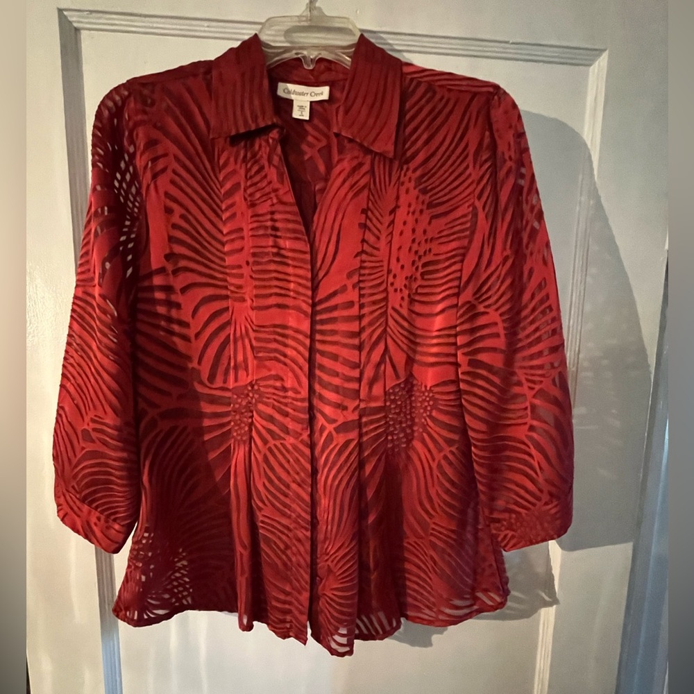 Coldwater Creek Sheer Top-2/$16